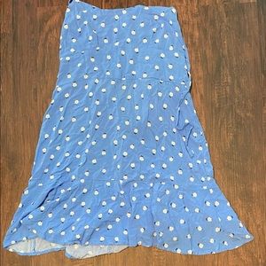 Target blue tie back mini dress